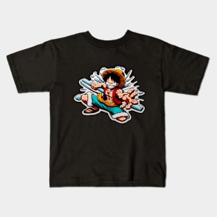 Luffy dynamic poses 2nd edition Kids T-Shirt